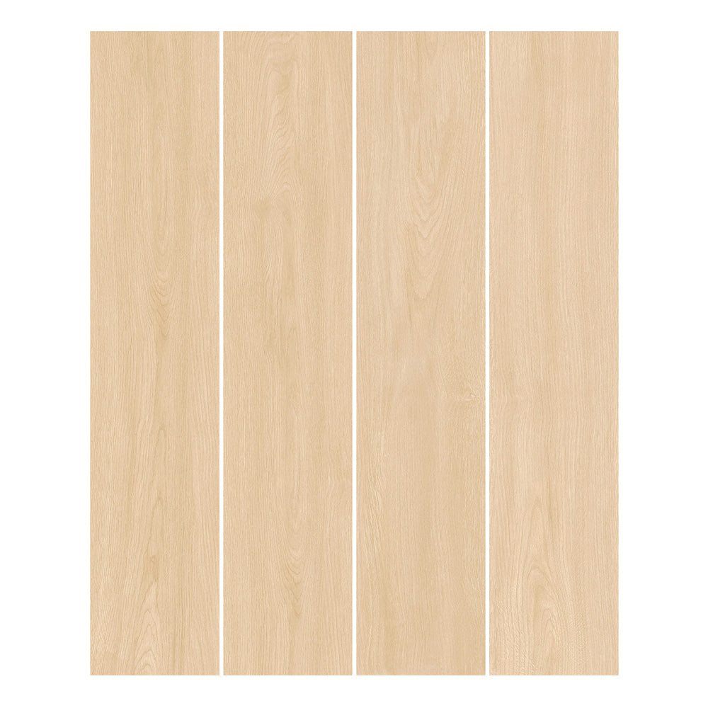 中國佛山磁磚 FOSHAN Tiles YM21037-J 木紋磚 Wood Grain Brick 地磚 奶油原木 20×100cm