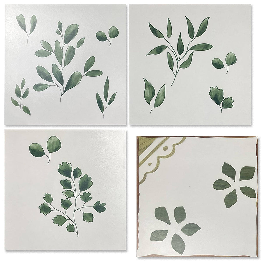 中國佛山瓷磚 China Foshan Tiles Encaustic Tiles 啞光地磚 牆磚F30526W F30529W花磚 裝飾磚 混裝發貨 隨機圖案 30×30cm
