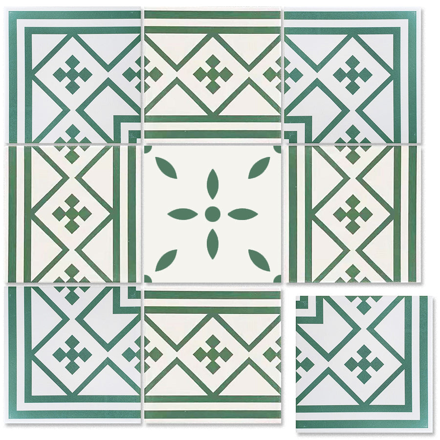 中國佛山瓷磚 China Foshan Tiles Encaustic Tiles 啞光地磚 牆磚F2117 F2124 F2125 F2162 F2163 花磚 裝飾磚 混裝發貨 隨機圖案 20×20cm