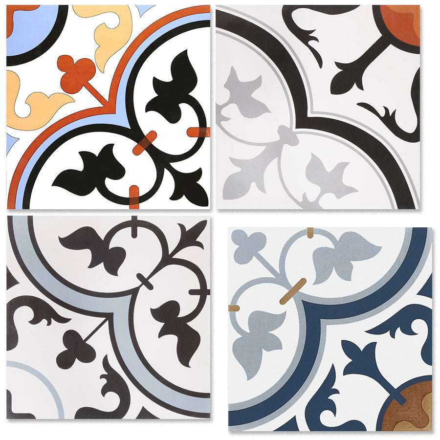 中國佛山瓷磚 China Foshan Tiles Encaustic Tiles 啞光地磚 牆磚F30316 F30373 F30374 F30490 花磚 裝飾磚 混裝發貨 隨機圖案 30×30cm