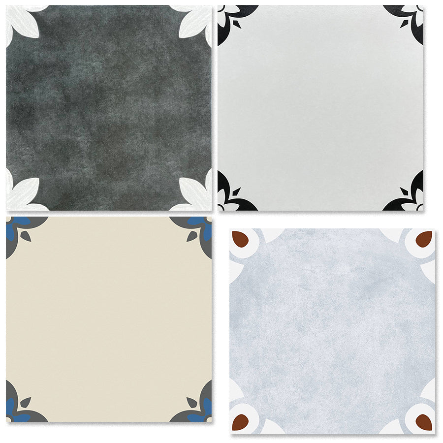 中國佛山瓷磚 China Foshan Tiles Encaustic Tiles 啞光地磚 牆磚F30091 F30097 F30503 F30551W花磚 裝飾磚 混裝發貨 隨機圖案 30×30cm