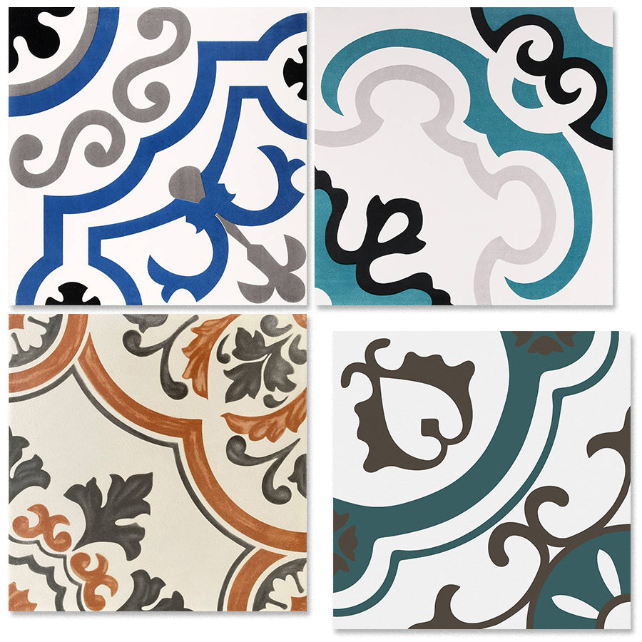 中國佛山瓷磚 China Foshan Tiles Encaustic Tiles 啞光地磚 牆磚F30309 F30332 F30454 F30535W花磚 裝飾磚 混裝發貨 隨機圖案 30×30cm