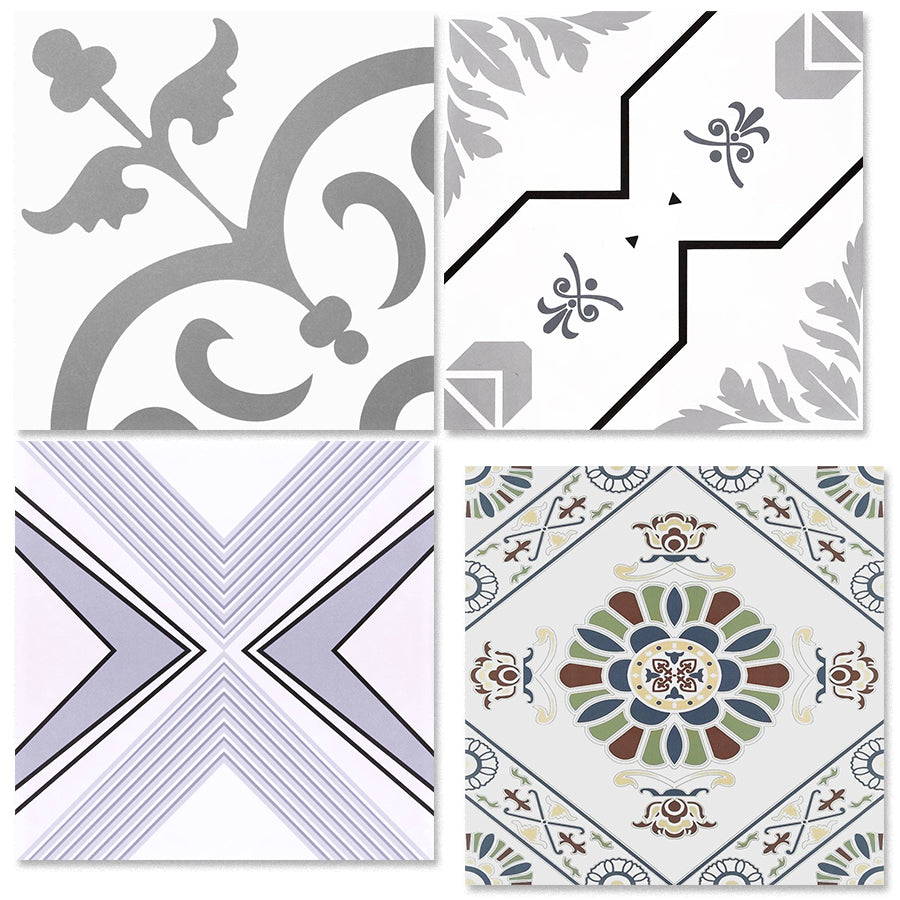 中國佛山瓷磚 China Foshan Tiles Encaustic Tiles 啞光地磚 牆磚F30078 F30081 F30085 F30403花磚 裝飾磚 混裝發貨 隨機圖案 30×30cm