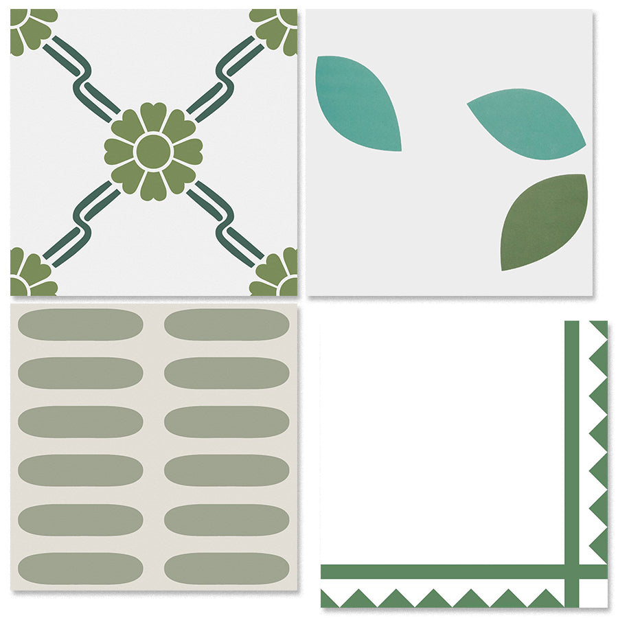 中國佛山瓷磚 China Foshan Tiles Encaustic Tiles 啞光地磚 牆磚F30396 F30423 F30568 F30582W花磚 裝飾磚 混裝發貨 隨機圖案 30×30cm