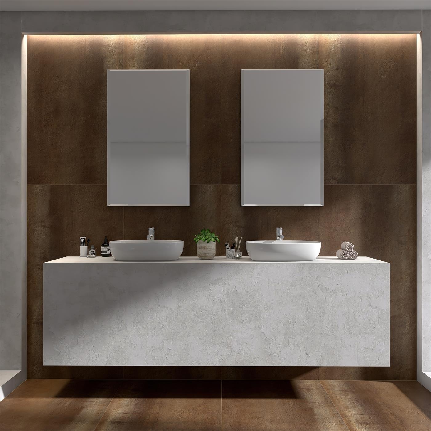 意大利設計磁磚 Italian Design Tiles 金屬質感 鐵鏽 FS7515075GY 75×150cm 地磚 牆磚 柔光磚 Dry grain and throw 半拋幹粒工藝 Dumb and soft face 啞柔面