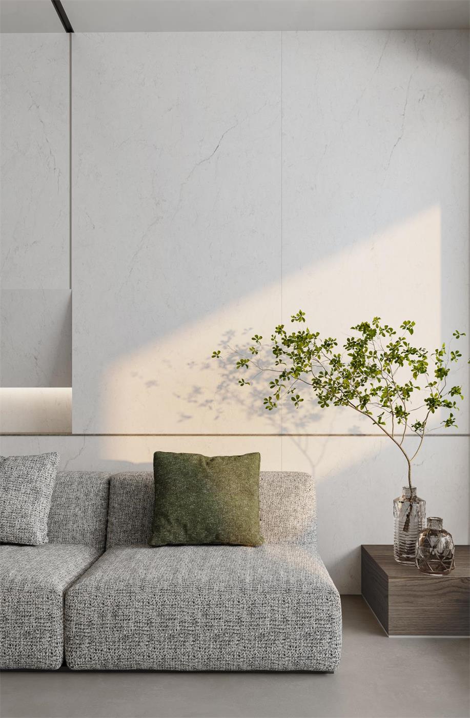 意大利設計磁磚 Italian Design Tiles 星云石 極光白 CX918101GY 90×180cm 地磚 牆磚 柔光磚 Dry grain and throw 半拋幹粒工藝 Dumb and soft face 啞柔面