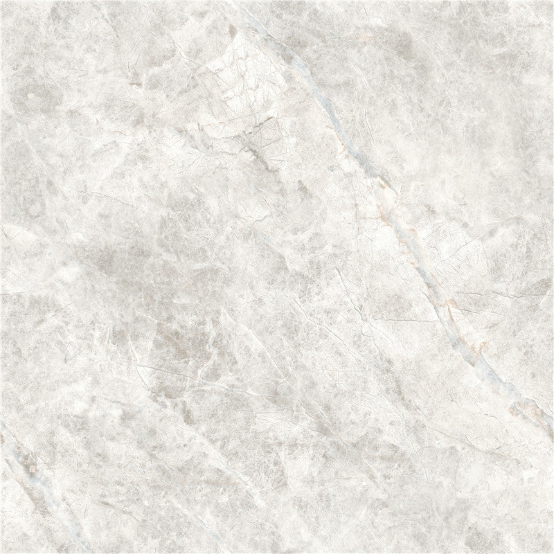 中國佛山瓷磚 China Foshan Marble Tiles Glossy 大理石瓷磚 連紋瓷磚 地磚 墻磚 釉面磚 亮光面 雲朵拉灰GT8606 80×80cm