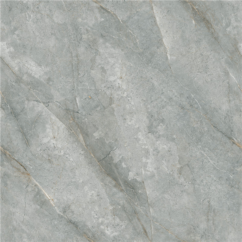 中國佛山瓷磚 China Foshan Marble Tiles Glossy 大理石瓷磚 連紋瓷磚 地磚 墻磚 釉面磚 亮光面 迪加深灰GT8632X 80×80cm