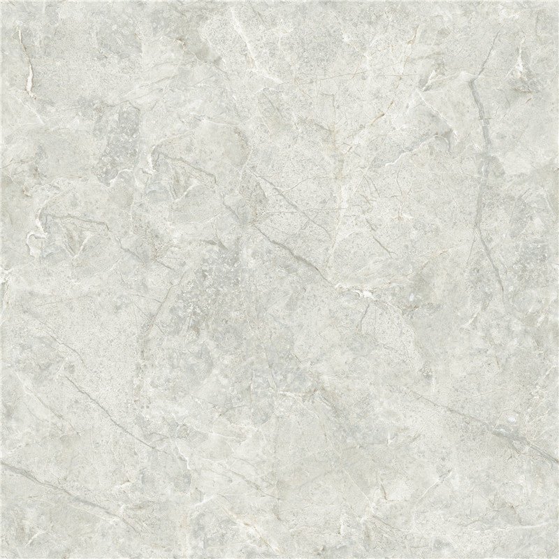 中國佛山瓷磚 China Foshan Marble Tiles Glossy 大理石瓷磚 連紋瓷磚 地磚 墻磚 釉面磚 亮光面 挪威浅灰 GT8633X 80×80cm