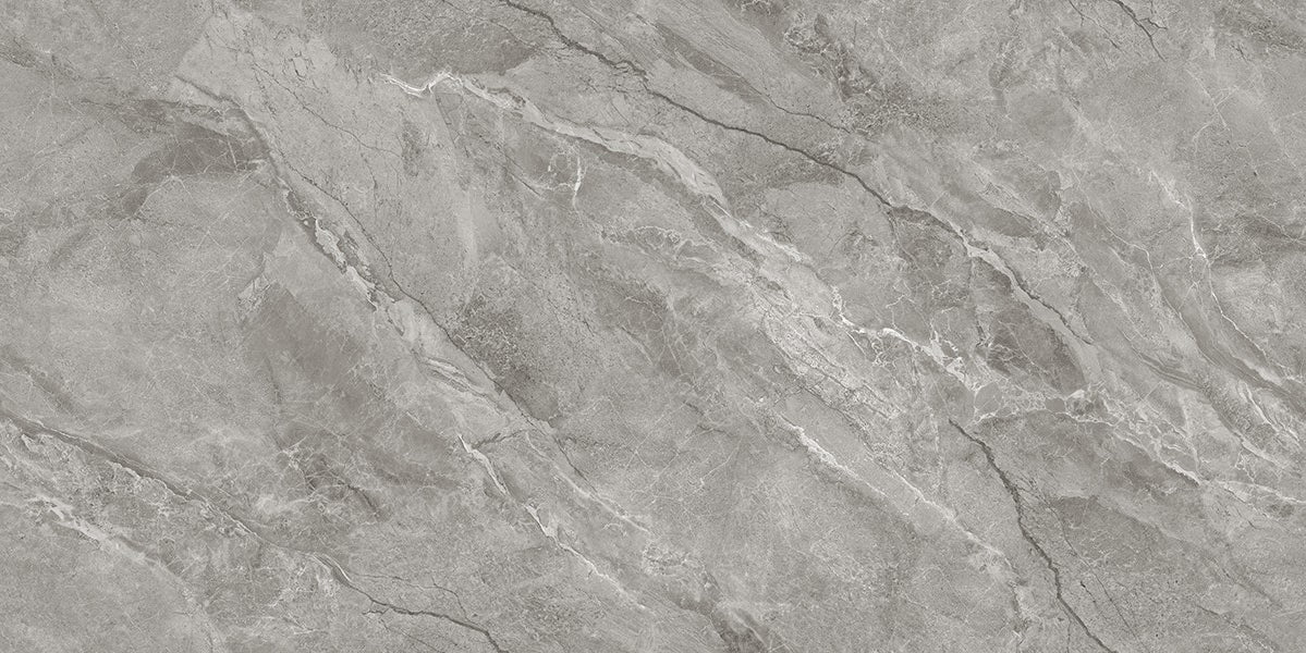 中國佛山瓷磚 China Foshan Marble Tiles Glossy 大理石瓷磚 連紋瓷磚 地磚 墻磚 釉面磚 亮光面 香山灰TC126512 60×120cm