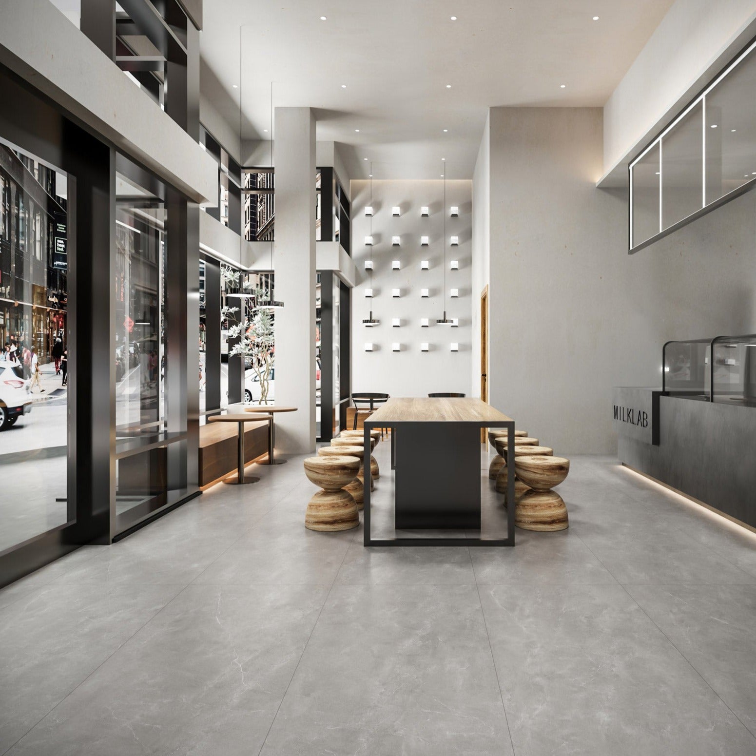 意大利設計磁磚 Italian Design Tiles 小石紋 淺灰 CX7515Y06 75×150cm 地磚 牆磚 柔光磚 Dry grain and throw 半拋幹粒工藝 Dumb and soft face 啞柔面