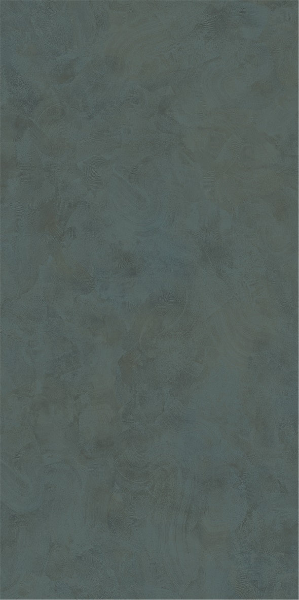 意大利設計磁磚 Italian Design Tiles 微水泥 孔雀綠 SW918117GY 90×180cm 地磚 牆磚 柔光磚 Dry grain and throw 半拋幹粒工藝 Dumb and soft face 啞柔面