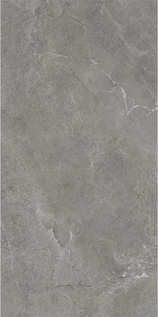 意大利設計磁磚 Italian Design Tiles 水磨石 深灰 FS7515088GY 75×150cm 地磚 牆磚 柔光磚 Dry grain and throw 半拋幹粒工藝 Dumb and soft face 啞柔面