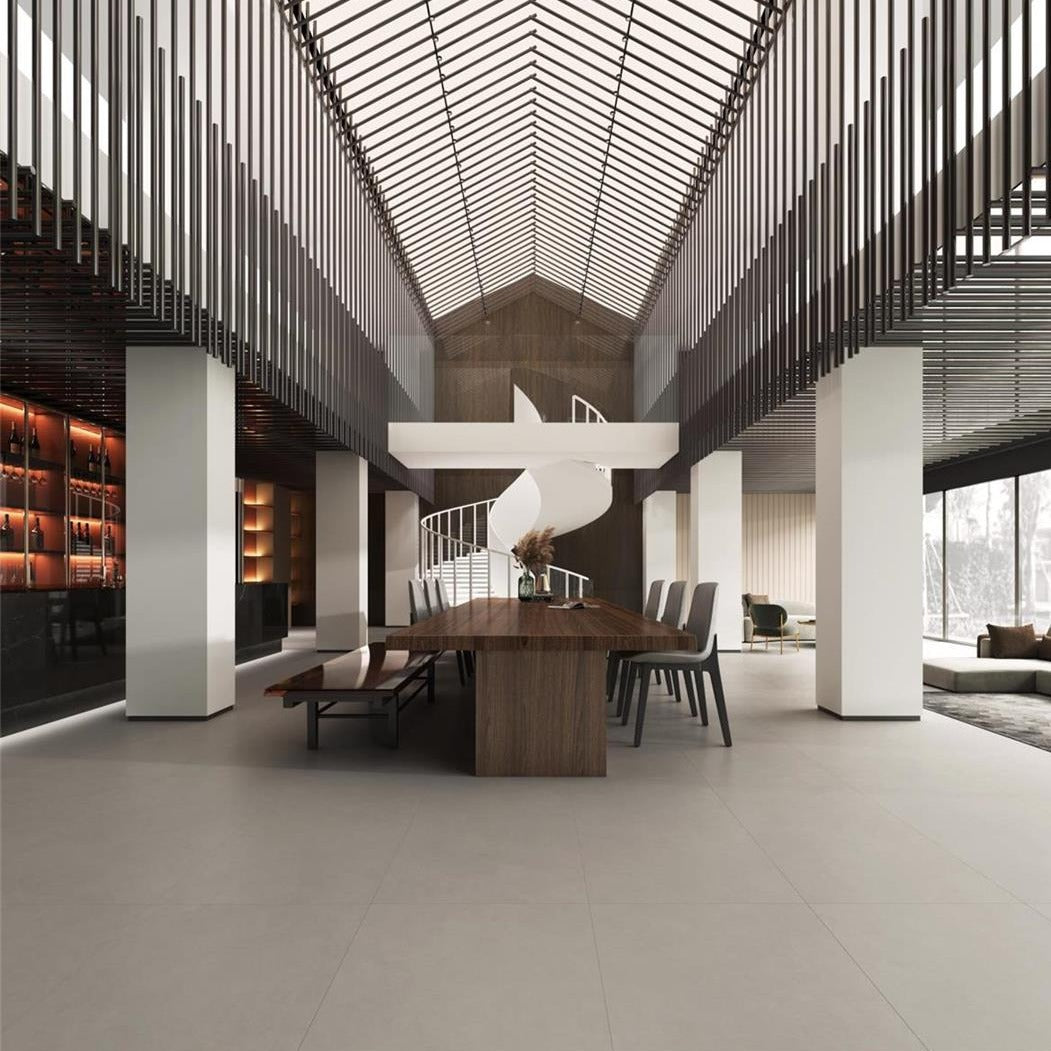 意大利設計磁磚 Italian Design Tiles 微水泥暖石 暖灰 SW918064GY 90×180cm 地磚 牆磚 柔光磚 Dry grain and throw 半拋幹粒工藝 Dumb and soft face 啞柔面