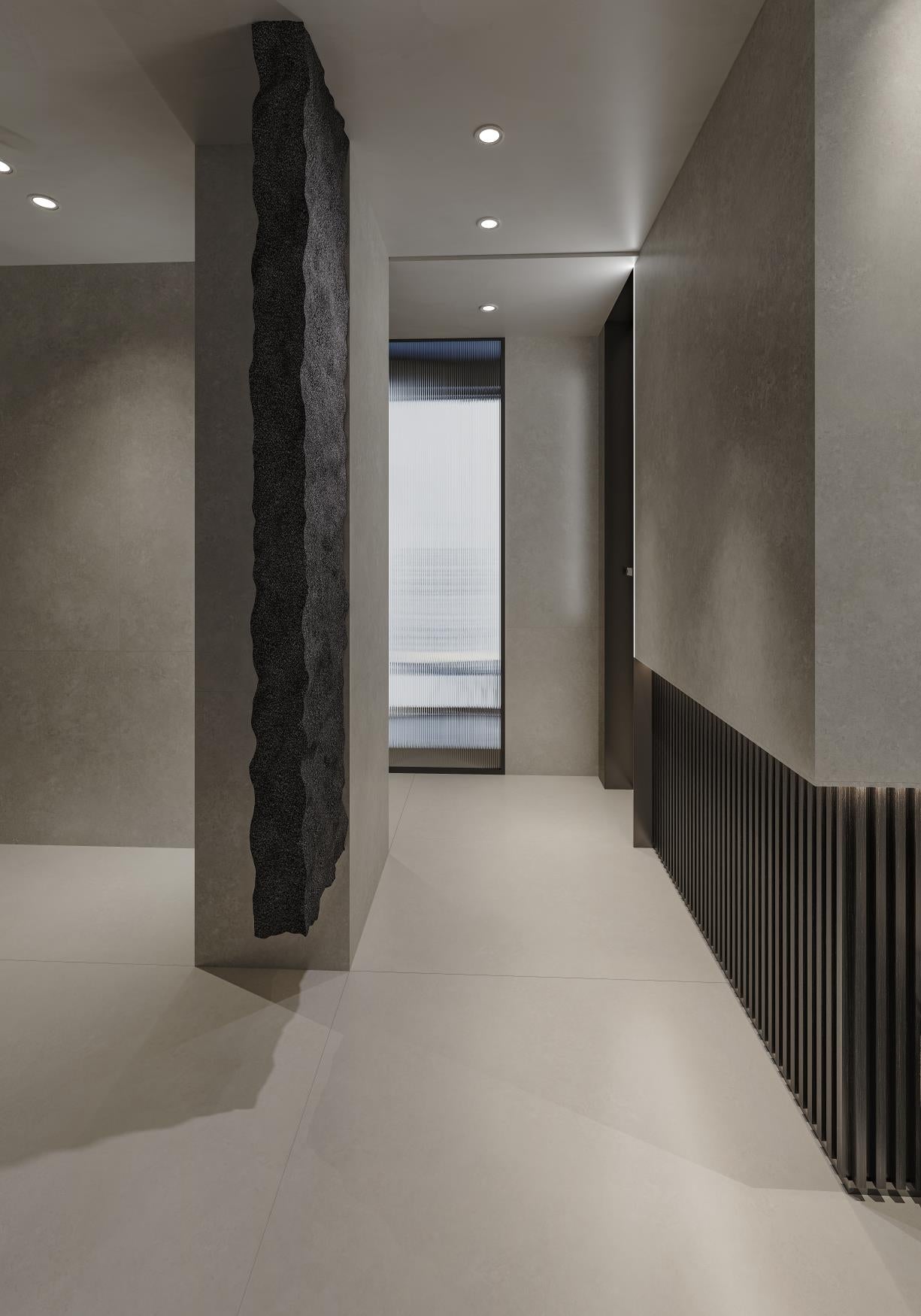 意大利設計磁磚 Italian Design Tiles 微水泥 米白 SW918106GY 90×180cm 地磚 牆磚 柔光磚 Dry grain and throw 半拋幹粒工藝 Dumb and soft face 啞柔面