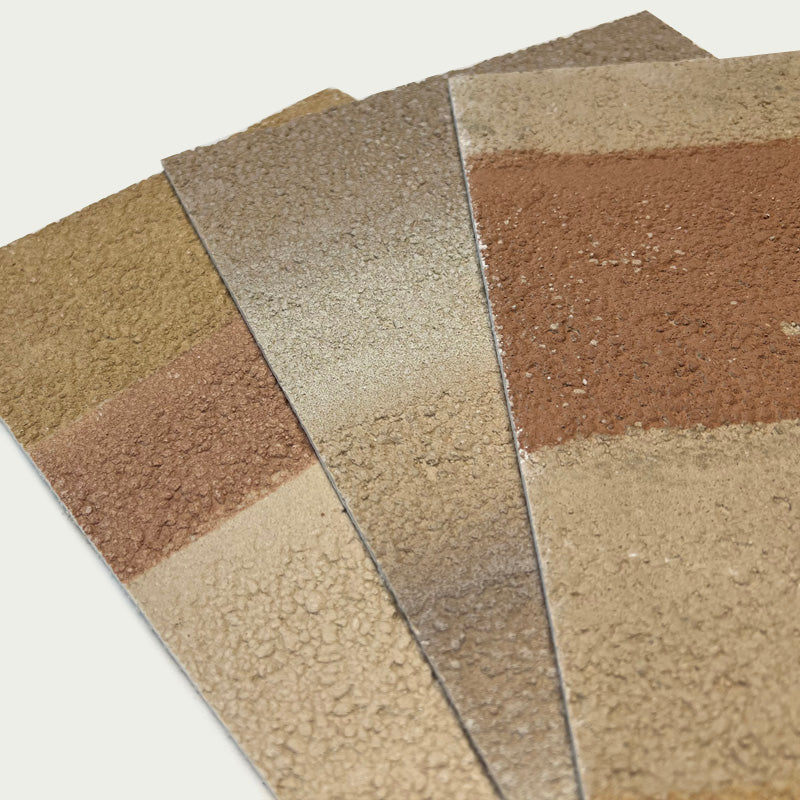 Flexible Stone 軟瓷 Veneer Sheet Interior and Exterior 柔性石材 真石質感 防水防潮 室內戶外可用 戈壁夯土300x120cmA款102B款103C款104