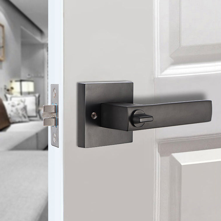 Door Lock Doors Handles Doors Hardware 標配款 F01系列 門鎖 有匙款 冇匙款 門把手 房間門 浴室衛生間門 方形鎖 一體鎖