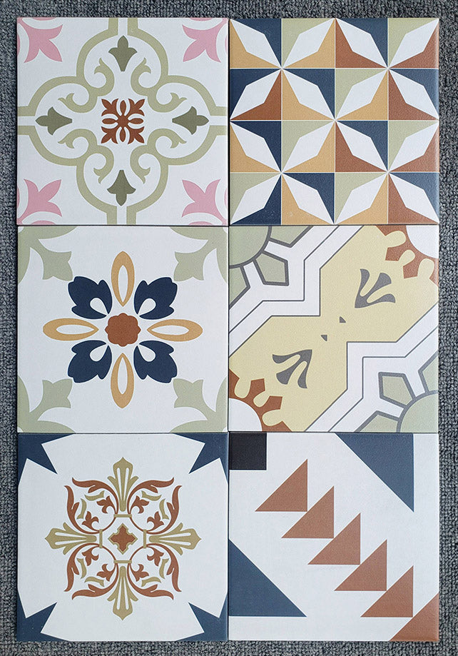 中國佛山瓷磚 China Foshan Tiles Encaustic Tiles 啞光地磚 牆磚 20110 花磚 裝飾磚 混裝發貨 隨機圖案 20×20cm
