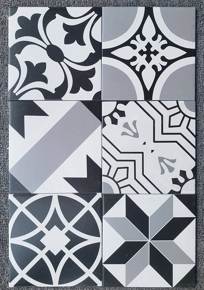 中國佛山瓷磚 China Foshan Tiles Encaustic Tiles 啞光地磚 牆磚 20111 花磚 裝飾磚 混裝發貨 隨機圖案 20×20cm