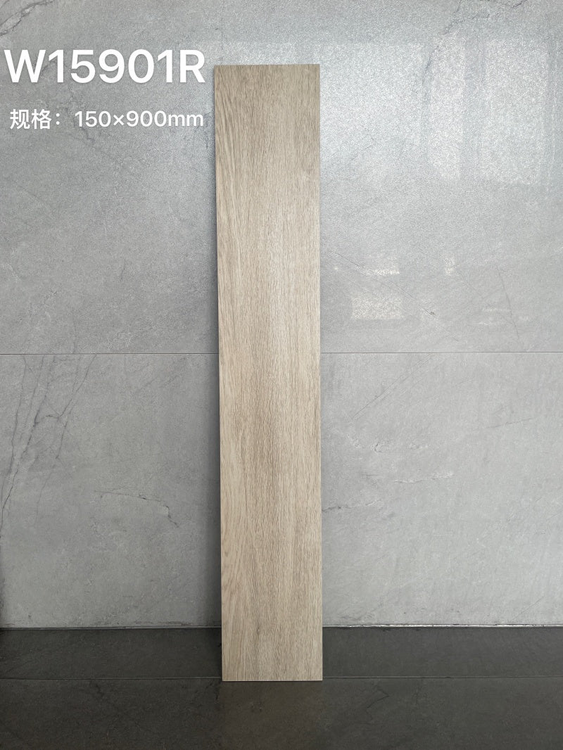 木紋磚 戶外地磚 R12級防滑 W15901R 15×90cm Wood Grain Brick R12 Anti-slip Finish Outdoor Tiles