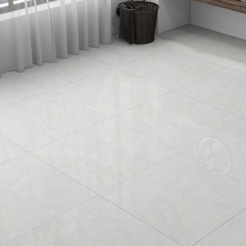 中國佛山瓷磚 China Foshan Marble Tiles Glossy 大理石瓷磚 連紋瓷磚 地磚 墻磚 釉面磚 亮光面 白晞岩GTL81121M 80×80cm