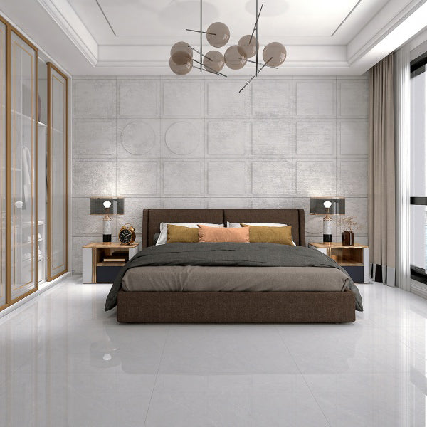 中國佛山瓷磚 China Foshan Marble Tiles Glossy 大理石瓷磚 連紋瓷磚 地磚 牆磚 釉面磚 8E8156L 80×80cm