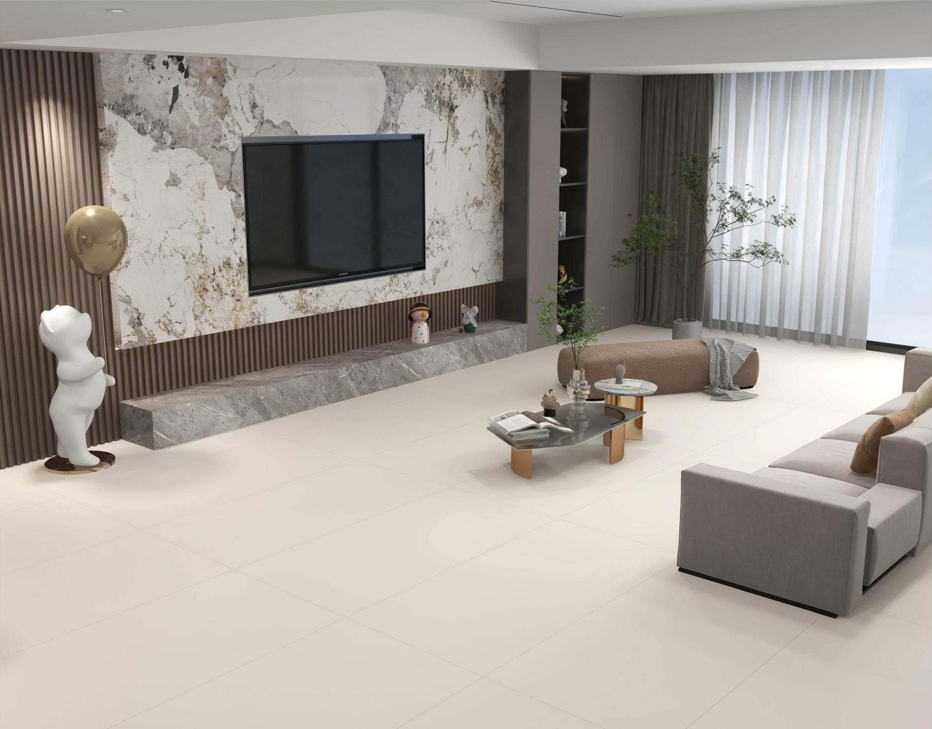 仿古磚 Rustic Tiles TER612830M 凱恩米白 60x120cm 中國佛山瓷磚 China Foshan Tiles 地磚 Floor Tiles 墻磚 Wall Tiles