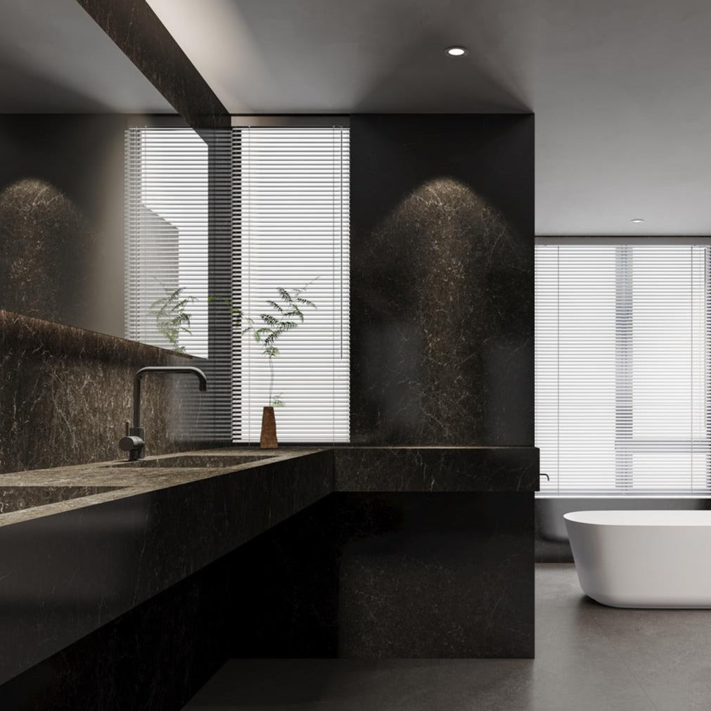 意大利設計磁磚 Italian Design Tiles 紳士黑 CX75028GY 75×150cm 地磚 牆磚 柔光磚 Dry grain and throw 半拋幹粒工藝 Dumb and soft face 啞柔面