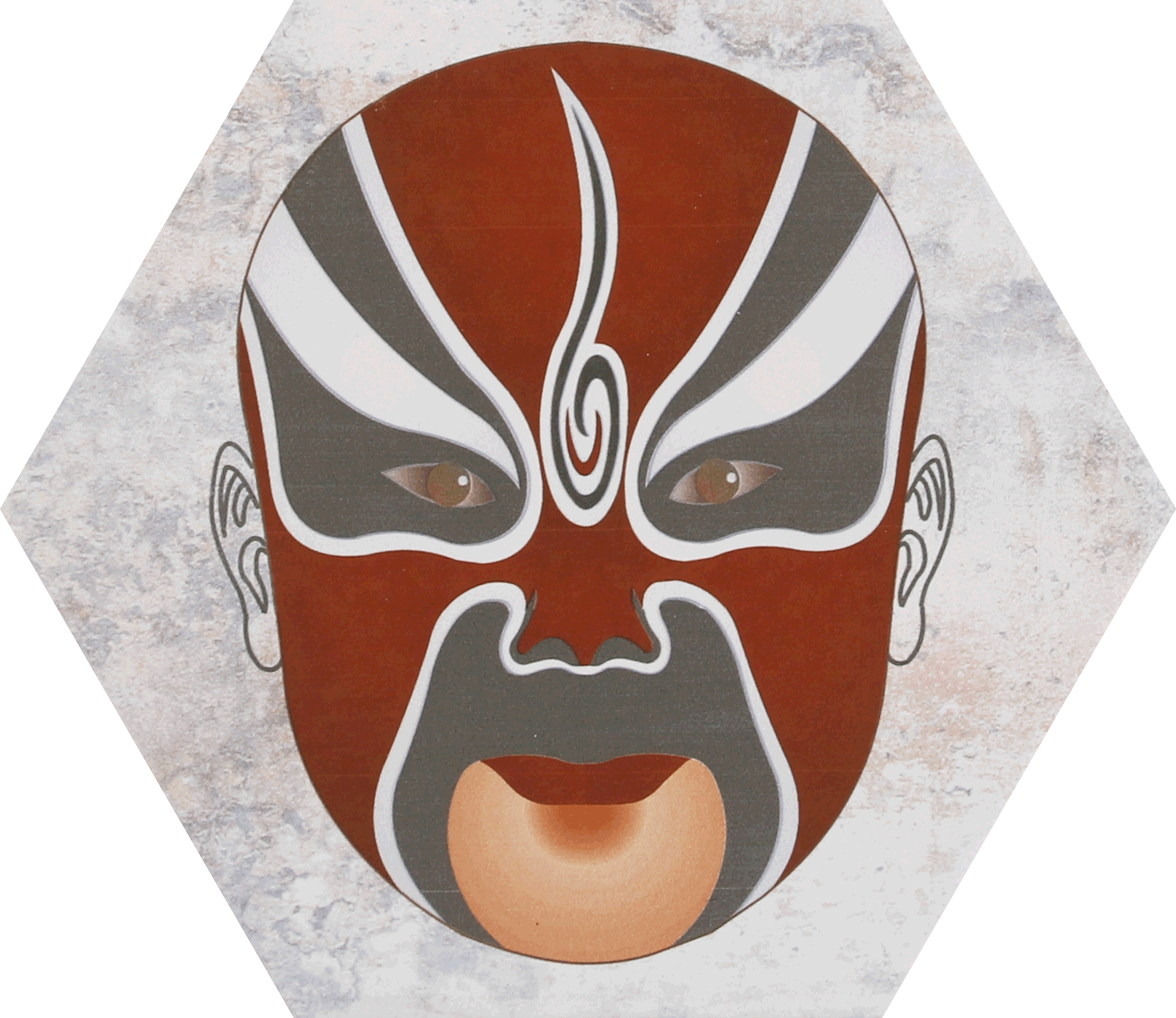 中國佛山瓷磚 China Foshan Tiles Encaustic Tiles 啞光地磚 牆磚 23013 花磚 裝飾磚 20×23cm