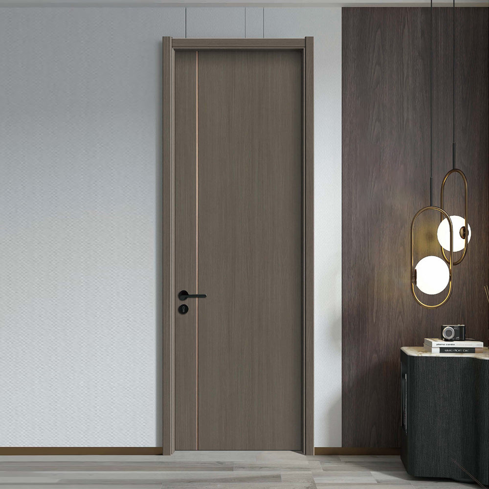 Carbon Crystal Wooden Doors (包木框和門鎖)清雅胡桃1號 LS-2318-1 風雅胡桃2號 LS-2318-2 碳晶門 實木復合門 生態門 現代簡約風格 新西蘭松木門框 60mm