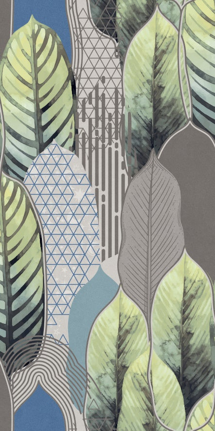 意大利設計磁磚 Italian Design Tiles 藝術花磚 SW7515H04AB 75×150cm 地磚 牆磚 柔光磚 Dry grain and throw 半拋幹粒工藝 Dumb and soft face 啞柔面