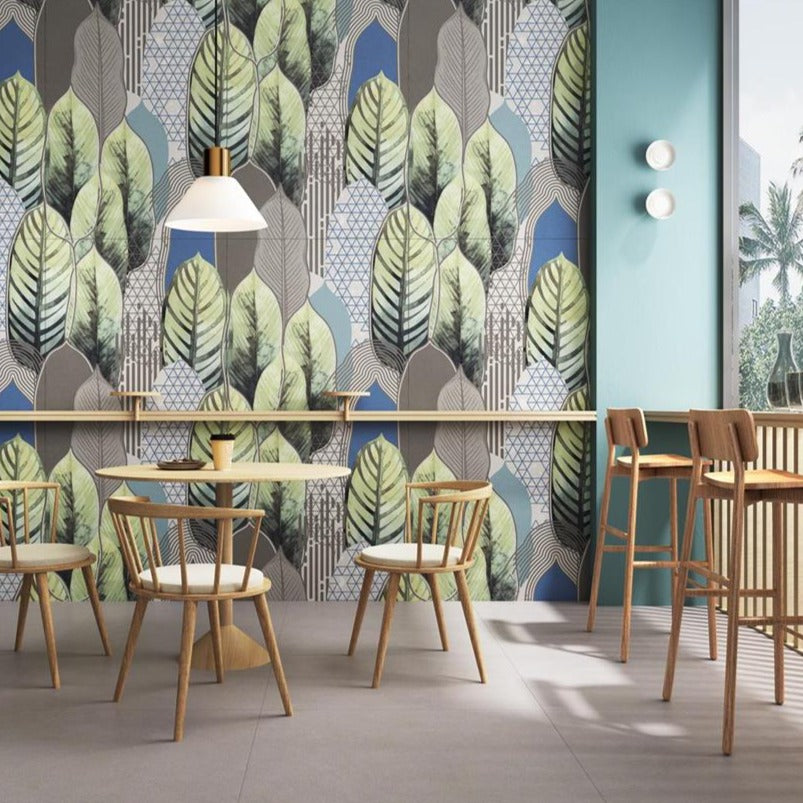 意大利設計磁磚 Italian Design Tiles 藝術花磚 SW7515H04AB 75×150cm 地磚 牆磚 柔光磚 Dry grain and throw 半拋幹粒工藝 Dumb and soft face 啞柔面