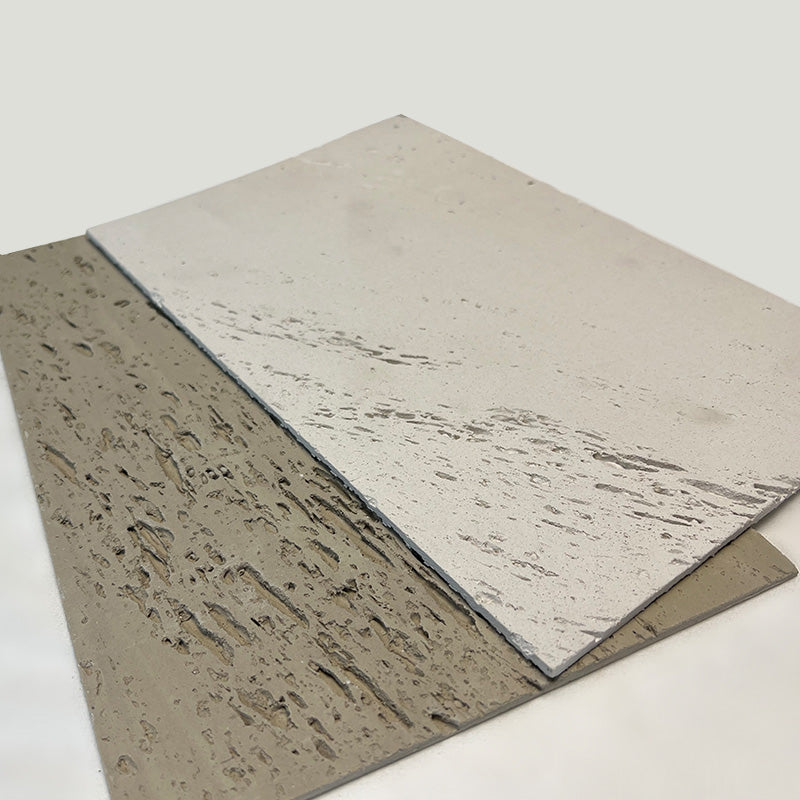 Flexible Stone 軟瓷 Veneer Sheet Interior and Exterior 柔性石材 真石質感 防水防潮 室內戶外可用 海洞石240x60cm漸變灰025052白色052