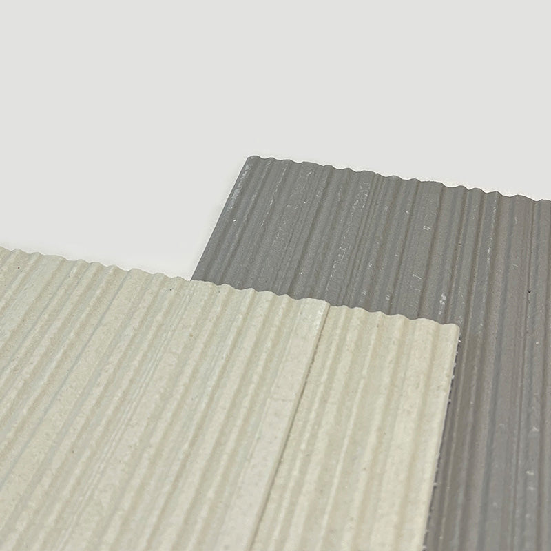 Flexible Stone 軟瓷 Veneer Sheet Interior and Exterior 柔性石材 真石質感 防水防潮 室內戶外可用 新線石280x60cm米白052水泥灰032