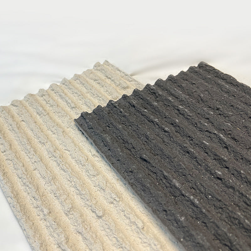 Flexible Stone 軟瓷 Veneer Sheet Interior and Exterior 柔性石材 真石質感 防水防潮 室內戶外可用 脈絡石280x60cm米白052深灰043