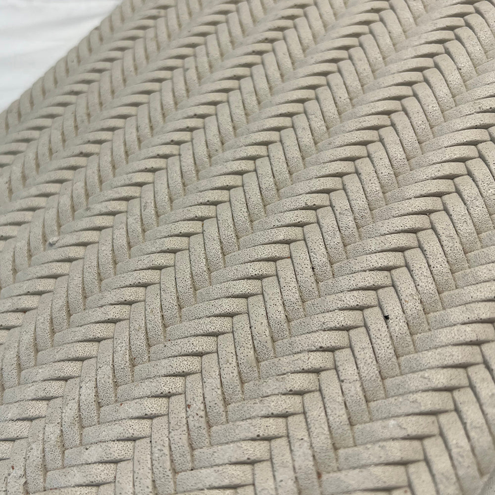 Flexible Stone 軟瓷 Veneer Sheet Interior and Exterior 柔性石材 真石質感 防水防潮 室內戶外可用 編織紋150x60cm土黃056A米白052紅