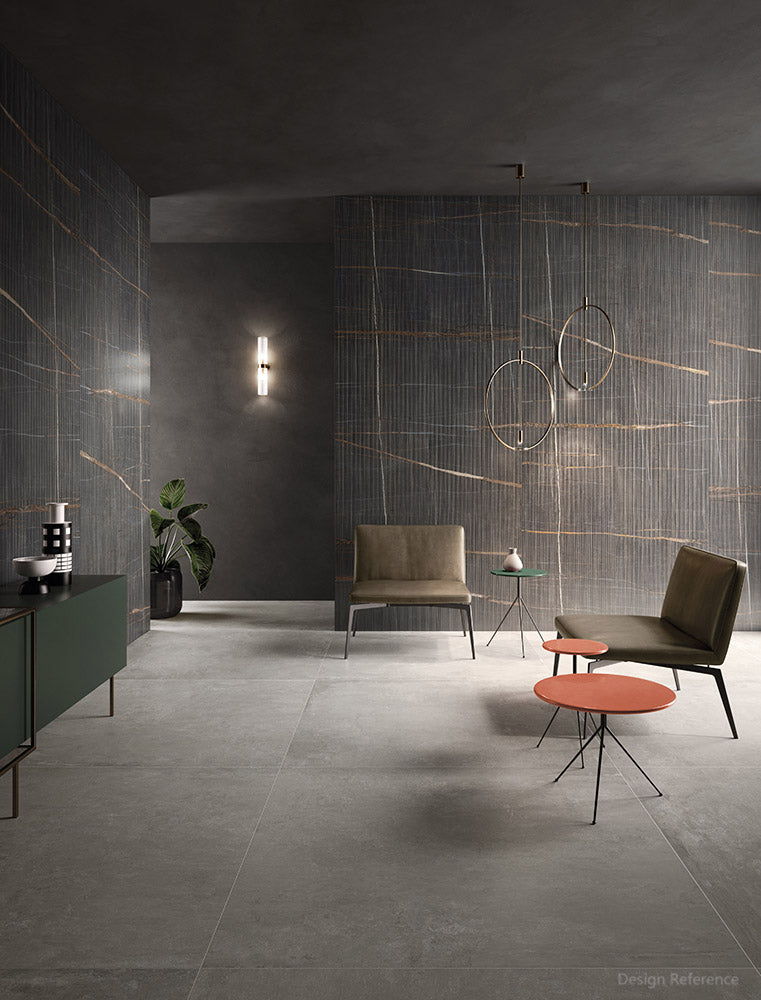 意大利設計瓷磚 Italian Design Tiles PINSTRIPE DARK Rustic Tiles Matte Tiles 仿古磚 啞光磚 120x278cm中國佛山瓷磚 China Foshan Tiles 地磚 Floor Tiles 墻磚 Wall Tiles