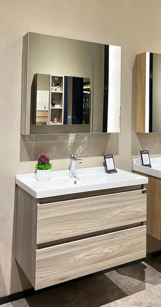 Bathroom Cabinets 凱利330 浴室櫃 Mirror Cabinets 鏡櫃 台上盆 台下盤 現代風格 智能鏡櫃