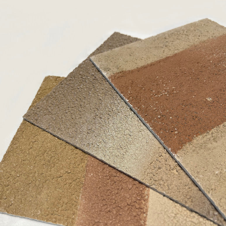 Flexible Stone 軟瓷 Veneer Sheet Interior and Exterior 柔性石材 真石質感 防水防潮 室內戶外可用 戈壁夯土300x120cmA款102B款103C款104