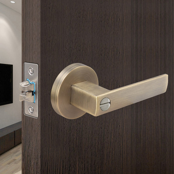 Door Lock Doors Handles Doors Hardware 標配款 F03系列 門鎖 有匙款 冇匙款 方形 門把手 房間門 浴室衛生間門 圓形鎖 一體鎖
