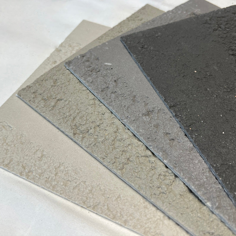 Flexible Stone 軟瓷 Veneer Sheet Interior and Exterior 柔性石材 真石質感 防水防潮 室內戶外可用 丹霞夯土240x58cm米白色052灰白色030淺灰色031深灰色043