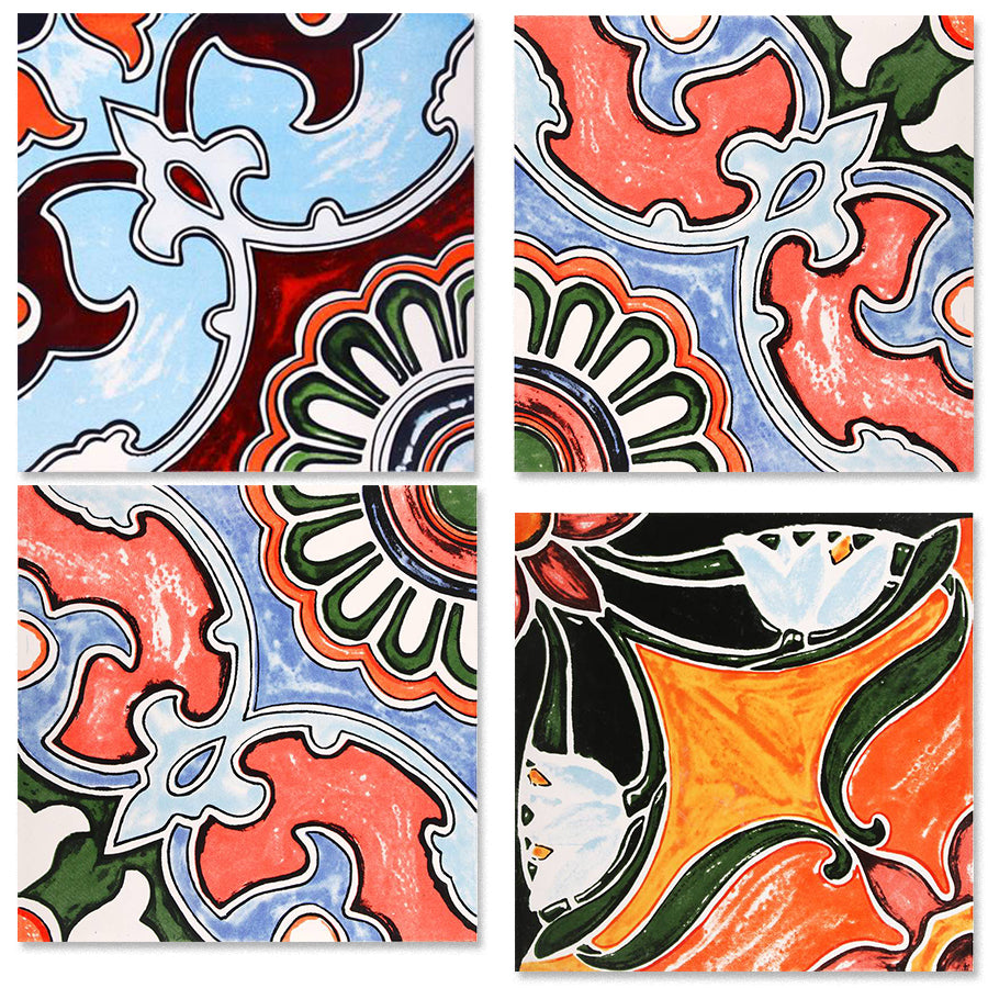 中國佛山瓷磚 China Foshan Tiles Encaustic Tiles 啞光地磚 牆磚F058 F30604 F30605花磚 裝飾磚 混裝發貨 隨機圖案 30×30cm