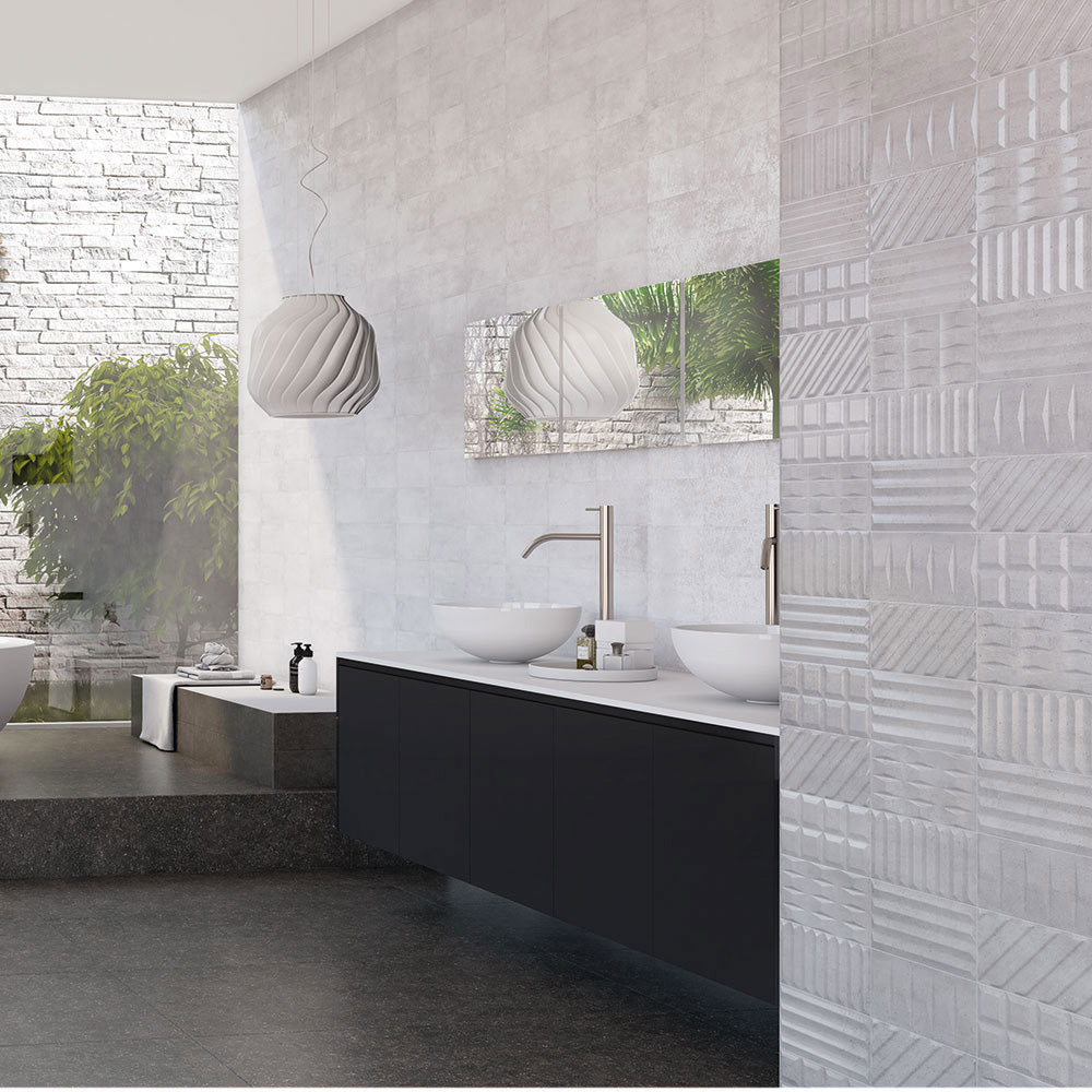 西班牙 Spain CifreS3682FK3-08A S3682FK1-08A 12.5×25cm RELIEVE ASTON GLACIAR 吸水磚 花磚 藝術磚