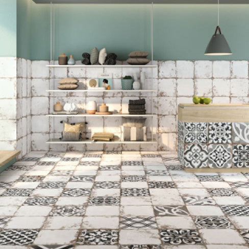 西班牙 Spain REALONDA S4123NN1-08F S4123NN31-79F S4123NN3-79F S4123NN3-791F S4123NN1-09F 3.33×3.33cmcm ANTIQUE WHITE 吸水磚 花磚 藝術磚