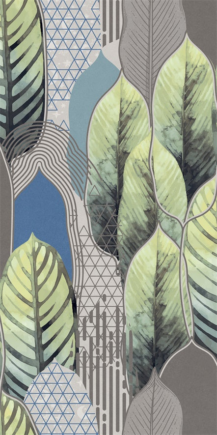 意大利設計磁磚 Italian Design Tiles 藝術花磚 SW7515H04AB 75×150cm 地磚 牆磚 柔光磚 Dry grain and throw 半拋幹粒工藝 Dumb and soft face 啞柔面