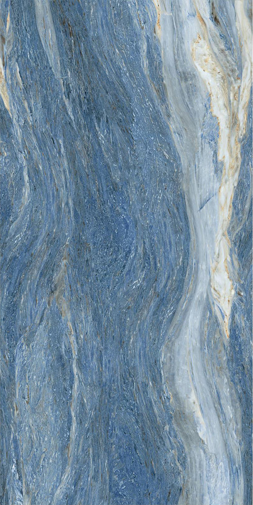 意大利設計瓷磚 Italian Design Tiles 奢石系列 75YS022藍色多瑙河 Luxury Marble tiles 亮光磚 Gloss Tiles 地磚 墻磚 Porcelain Tiles