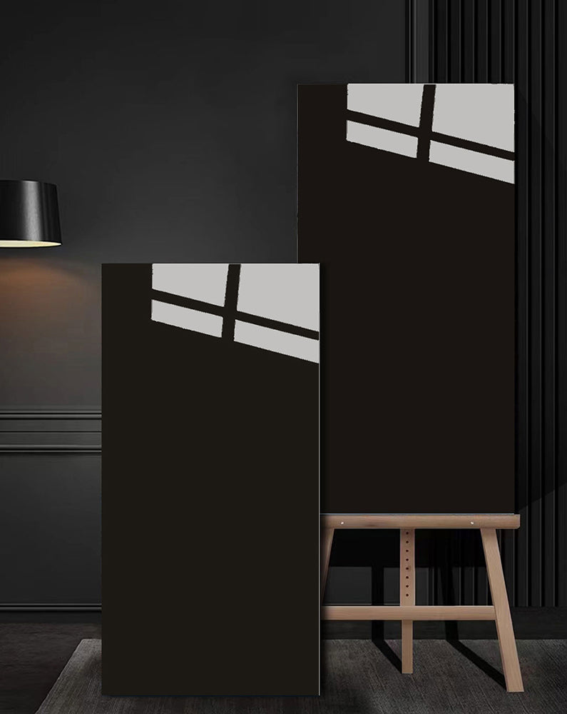 意大利設計瓷磚 Italian Design Tiles 奢石系列 75YS300純黑 Luxury Marble tiles 亮光磚 Gloss Tiles 地磚 墻磚 Porcelain Tiles