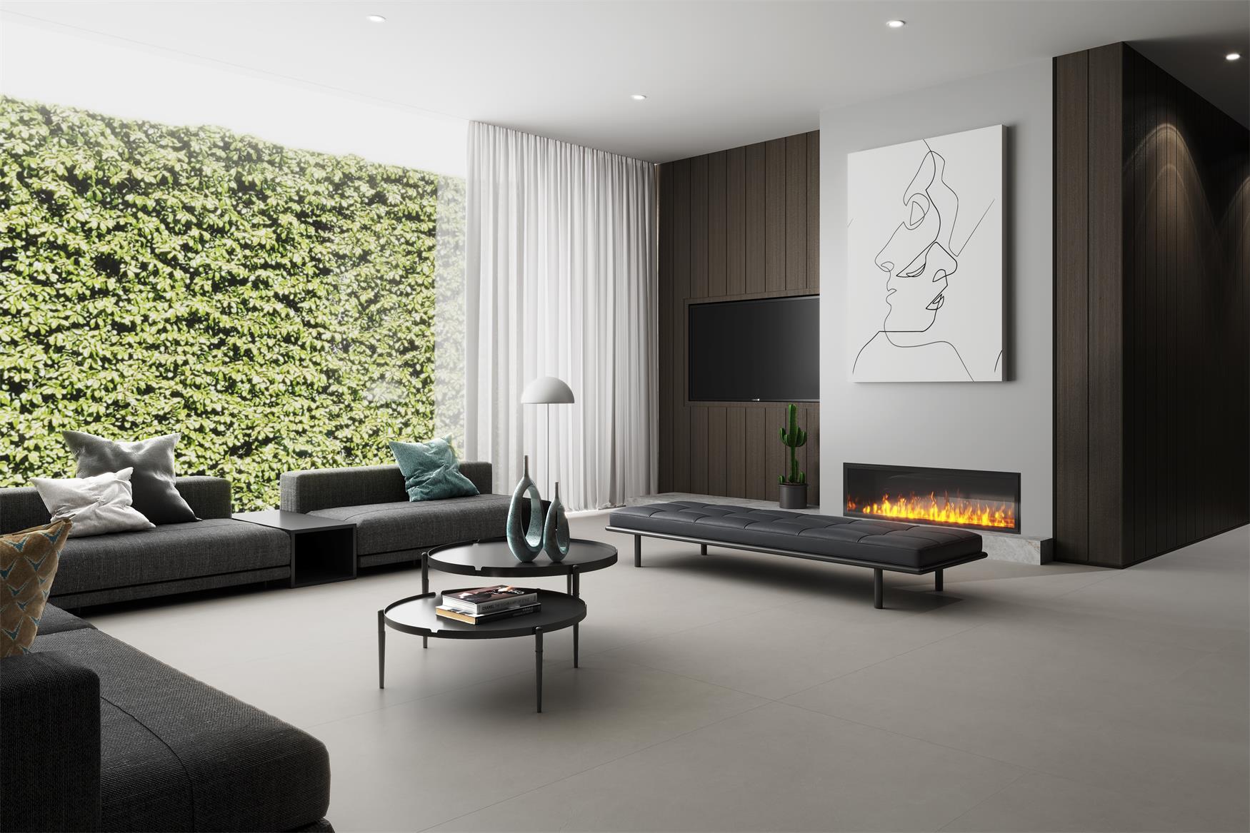 意大利設計磁磚 Italian Design Tiles 微水泥暖石 暖灰 SW918064GY 90×180cm 地磚 牆磚 柔光磚 Dry grain and throw 半拋幹粒工藝 Dumb and soft face 啞柔面