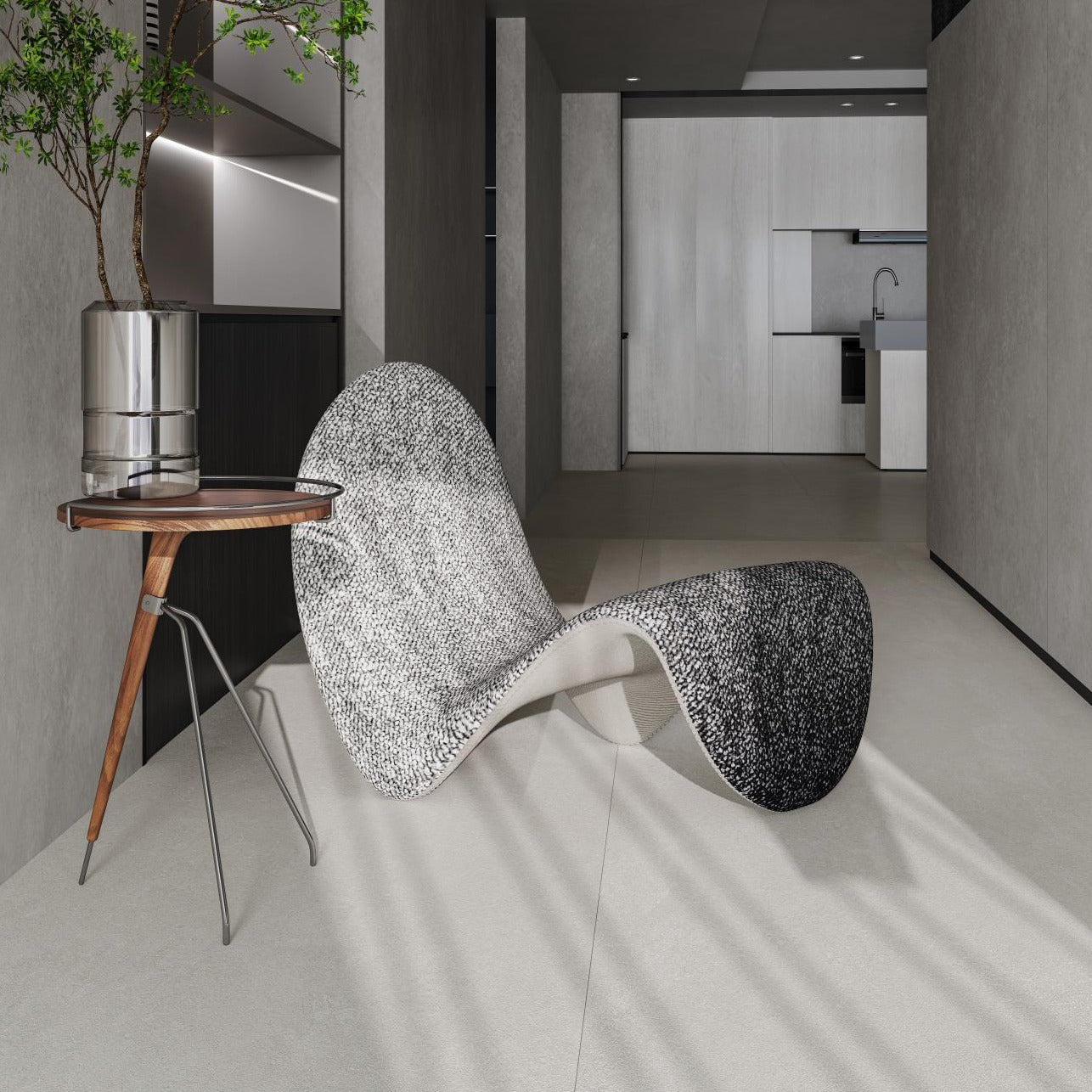 意大利設計磁磚 Italian Design Tiles 微水泥 米白 SW918106GY 90×180cm 地磚 牆磚 柔光磚 Dry grain and throw 半拋幹粒工藝 Dumb and soft face 啞柔面