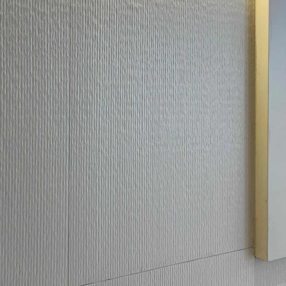 意大利設計瓷磚 Italian Design Tiles 純白SY系列 模具磚 墻磚 Dimensional Tiles Porcelain Tile 曲線拉槽工藝 超高白度瓷磚 全瓷磚坯 藝術瓷磚